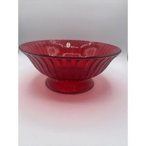Fenton Red Glass‎ Bowl